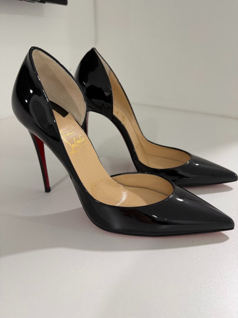 Christian Louboutin Black Patent Leather Pumps